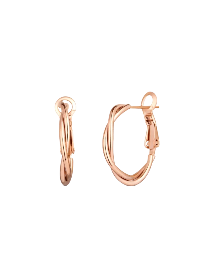 Kolczyki Aster Rose Gold