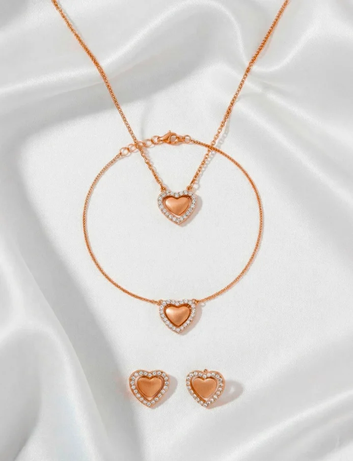 Kolczyki Lunira Rose Gold