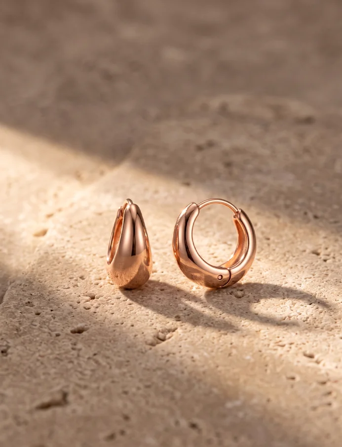 Kolczyki Ringela Rose Gold