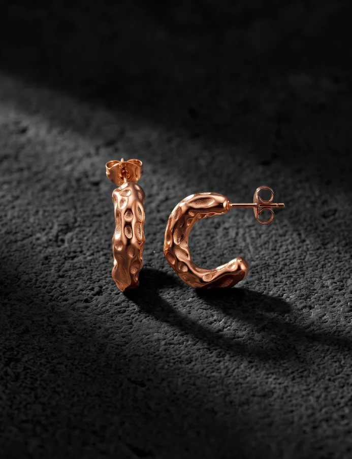 Kolczyki Lyrae Rose Gold