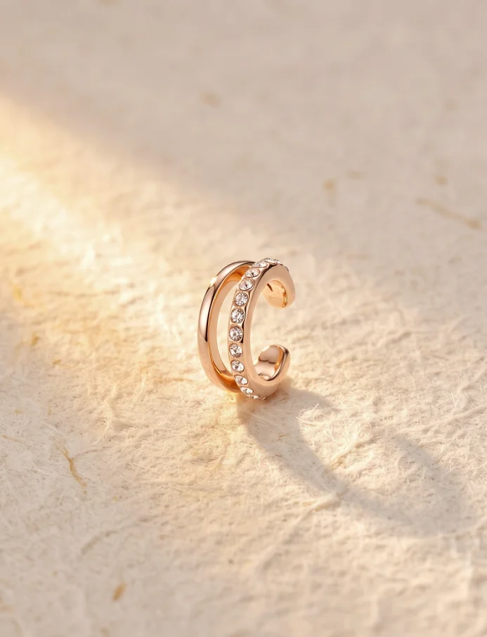 Kolczyki Vein Rose Gold
