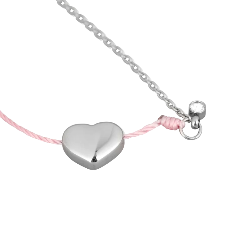 Bransoletka Shiny Heart Pink
