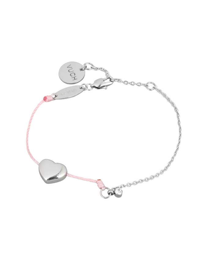 Bransoletka Shiny Heart Pink