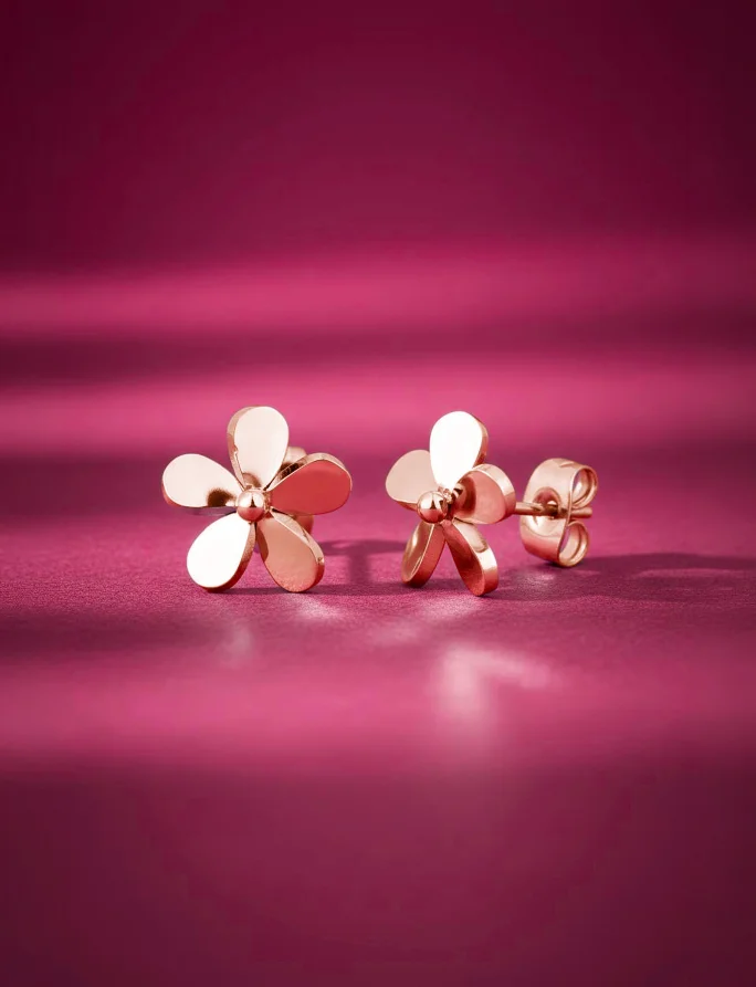 Kolczyki Fleurette Rosegold