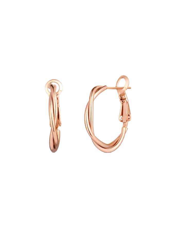 Kolczyki Aster Rose Gold