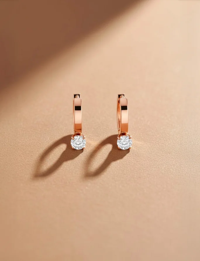 Kolczyki Manilla Rose Gold