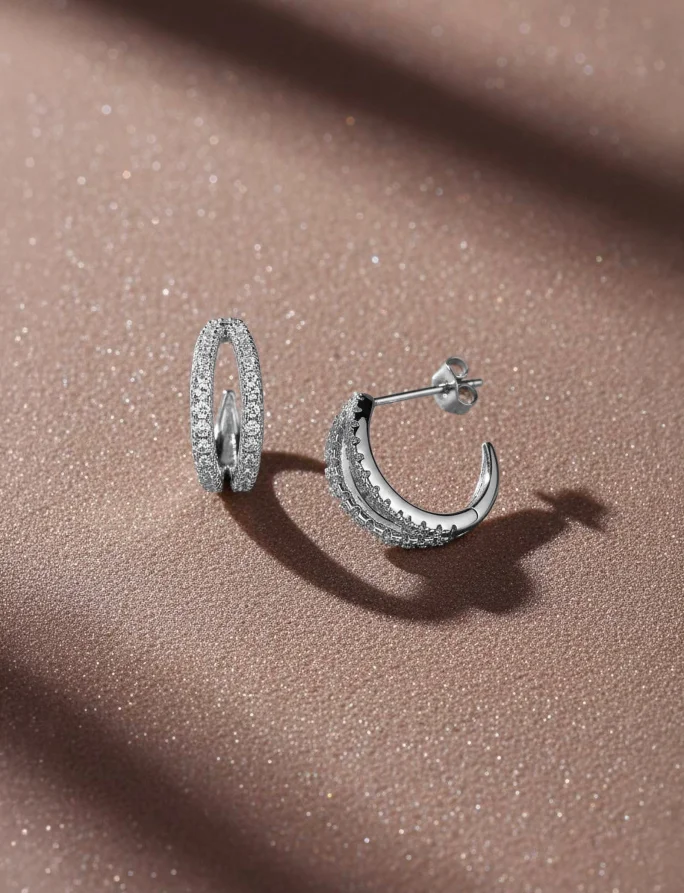 Kolczyki Amity Silver