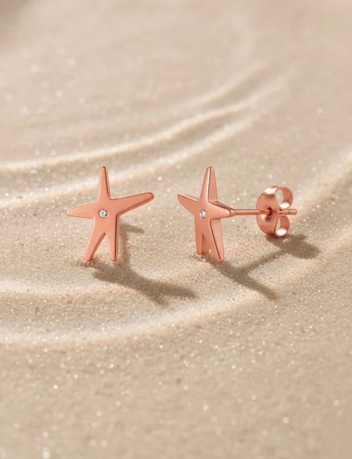 Kolczyki Nyxa Rose Gold