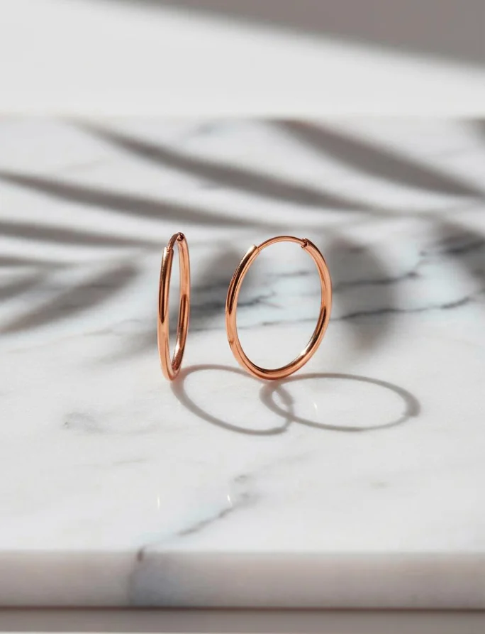 Kolczyki Yetta Middle Rose Gold