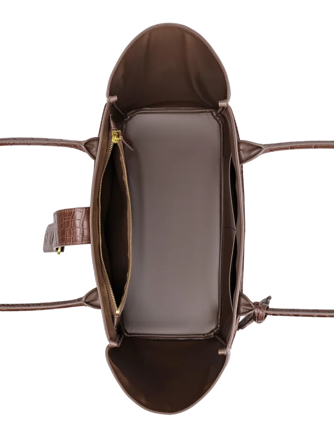 Baronne Brown Croco