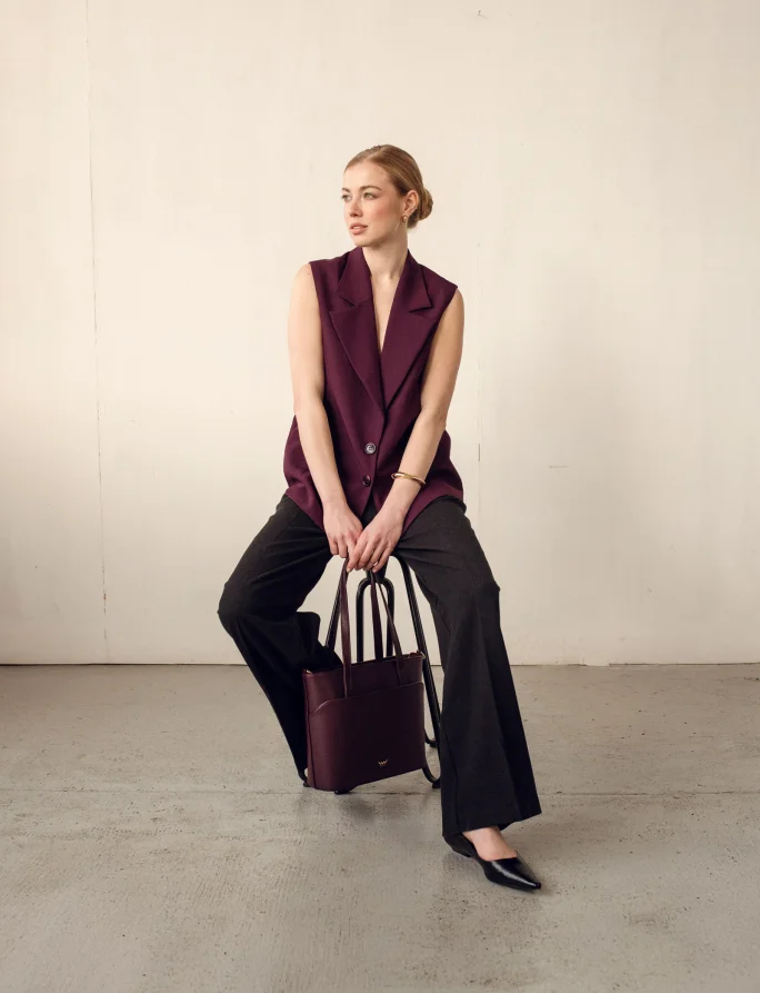 Neela Grace Wine Red