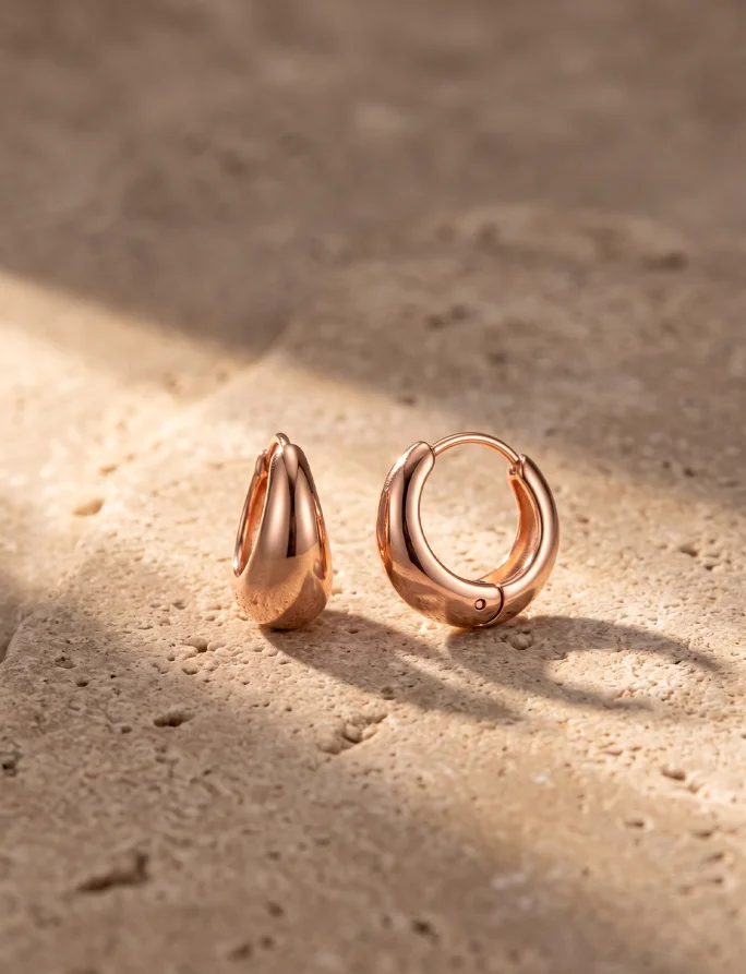 Kolczyki Ringela Rose Gold