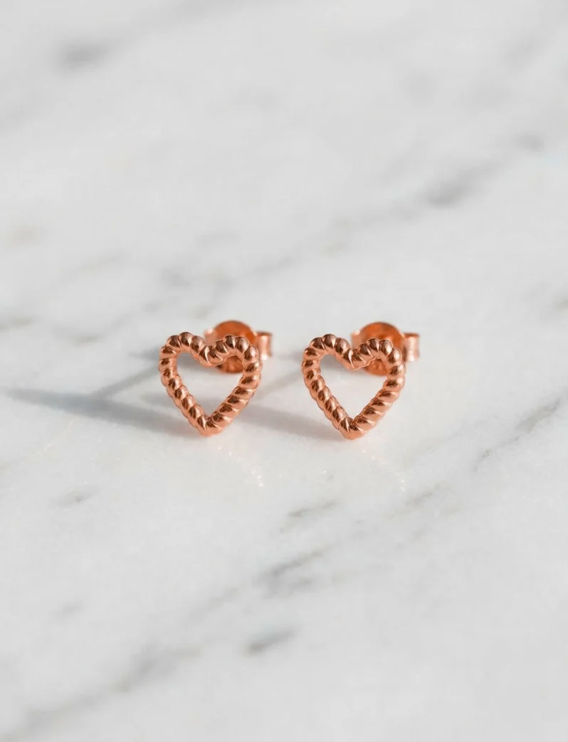 Kolczyki Arisca Rose Gold