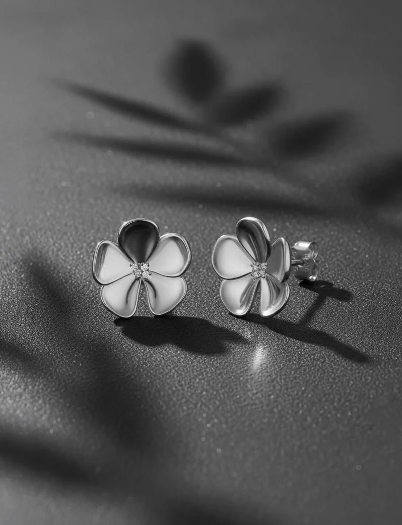 Kolczyki Floret Silver