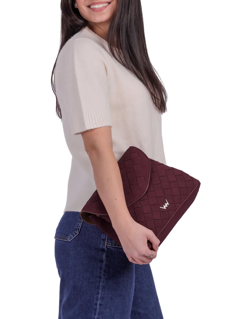 Byrsa Intrecciato Wine Red