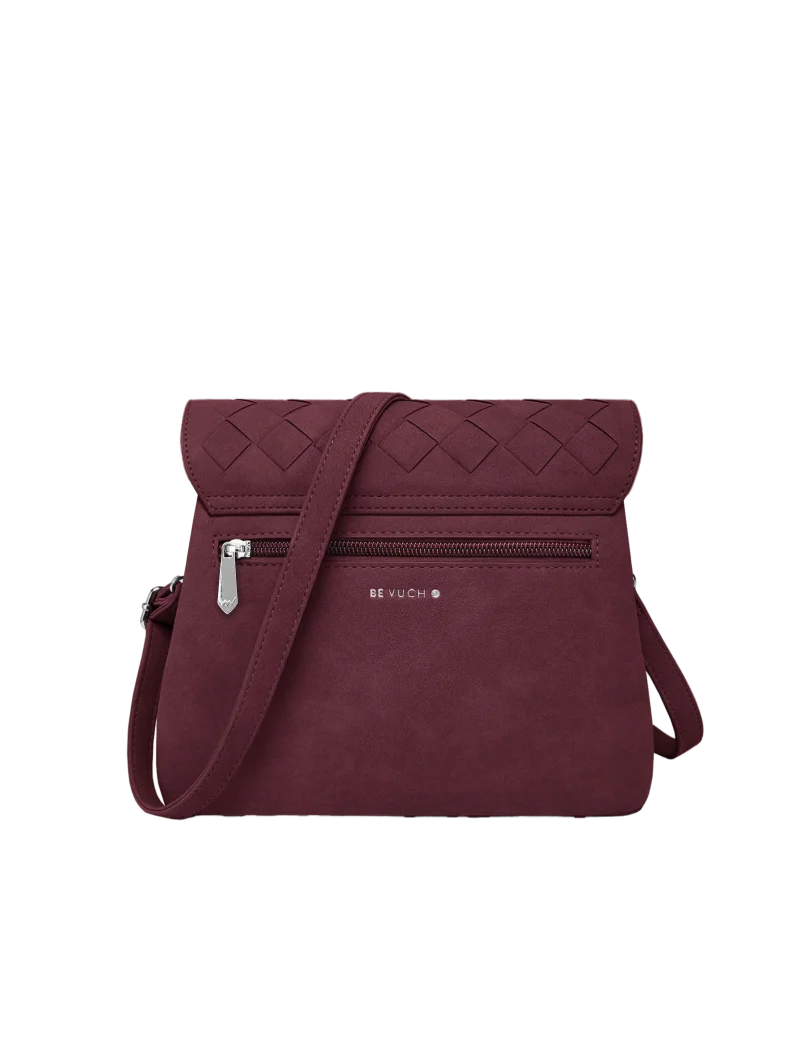 Byrsa Intrecciato Wine Red