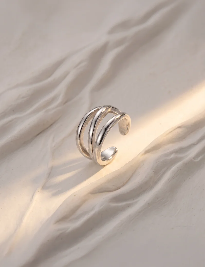 Kolczyki Rift Silver
